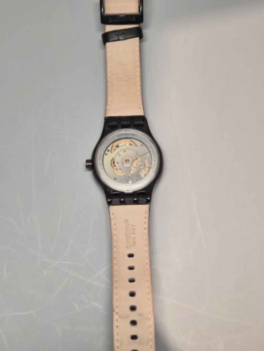 Swatch Blackcloak Mechanism SISTEM51 Automatic Watch (YIB408)
